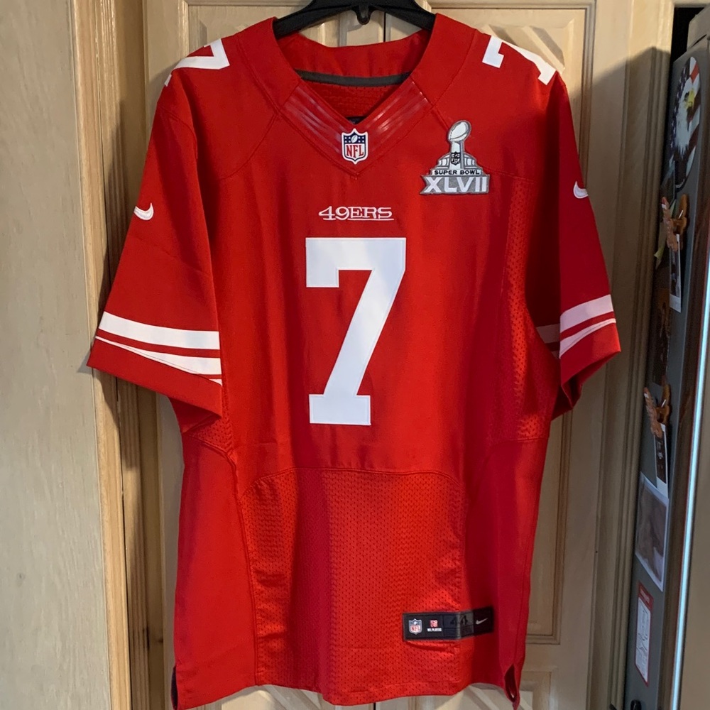 Nike NFL Kaepernick San Francisco 49ers #7 Football Jersey size 44